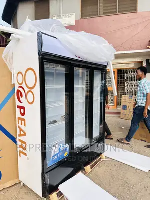 Buy for Less White Pearl Display Fridge 950L PVC-150