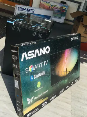 Black UHD Smart 50 Inches Asano Glossy LED Electric Tv