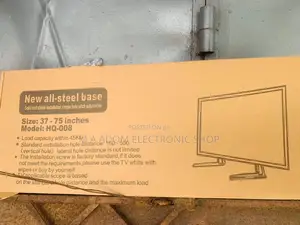 Quality Universal Tv Led Stand Tv Between 32”-75”(Black).