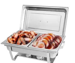 11 Litters 2 In 1 Stainless Steel Chaffing Dish