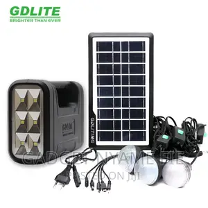 Solar Light System-3 Bulbs -1 Solar Panel-Usb Charging