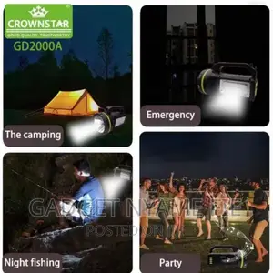 Gdlite GD2000A Solar Lighting System-Radio-Bluetooth-Lamps