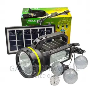 Gdlite GD2000A Solar Lighting System-Radio-Bluetooth-Lamps