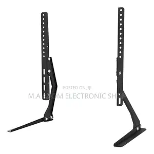 Brand New Universal Leg Stand Tv For 32” To 75” Tv(Black)