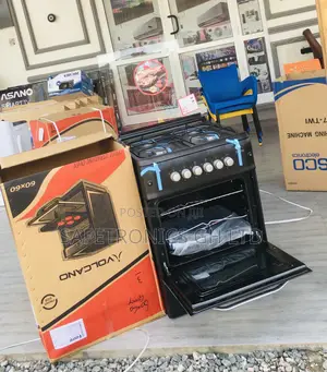 Reliable 4 Gas Cooker Ferre 60x60 Black Oven With Grill