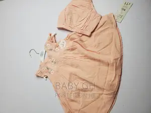 2 Piece Peach Girls Dress