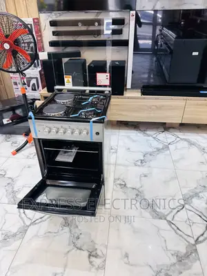 Multi Functional System Gas Electric Cooker Sliver 3-1