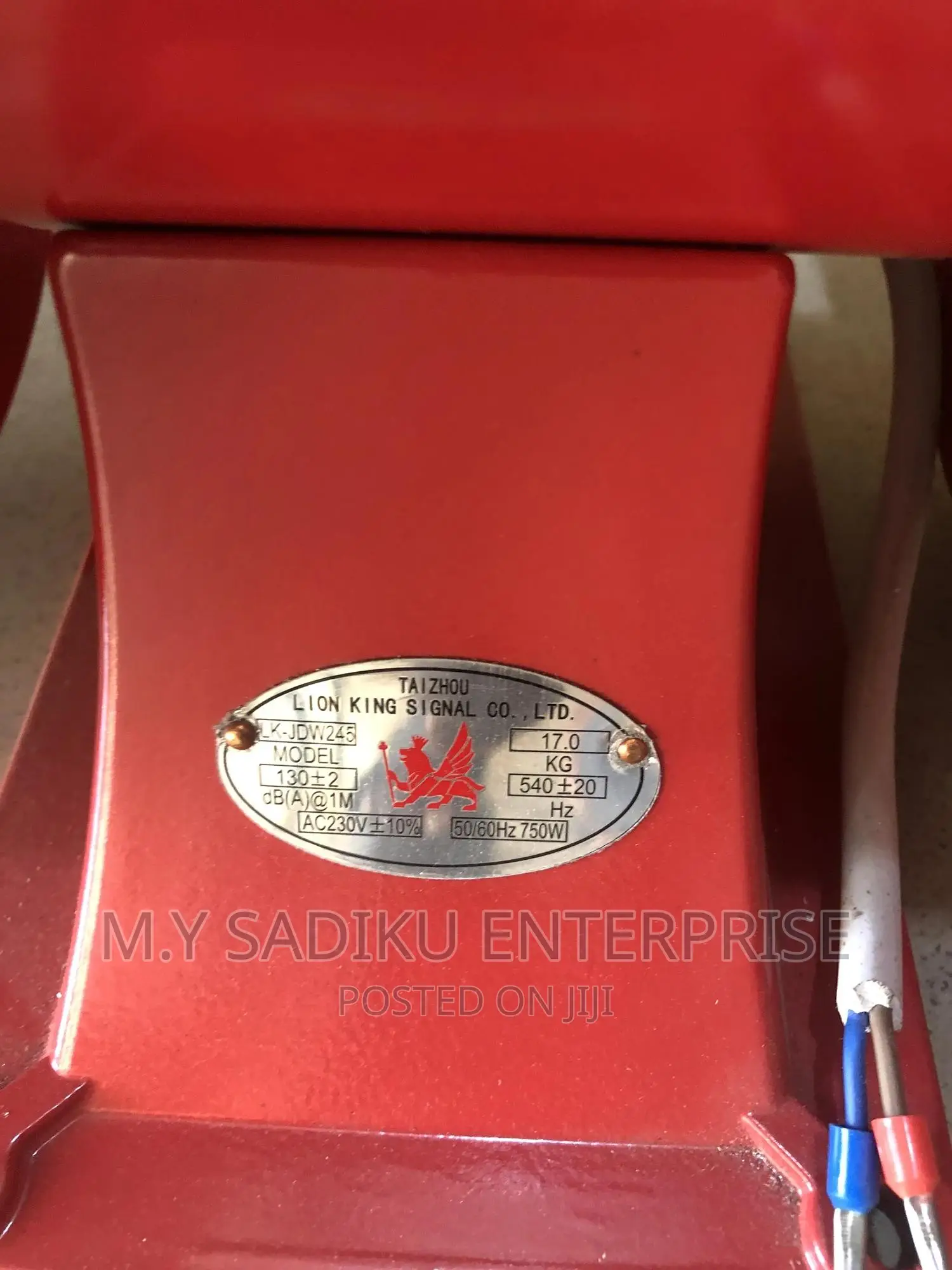 Electromechanical Siren (130db)