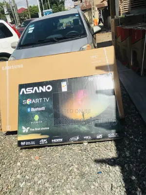 Black Asano 50 Inches Glossy LED UHD Electric Smart Tv