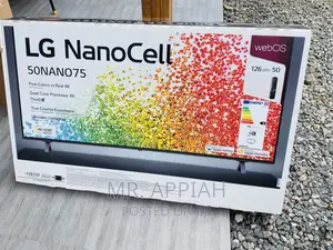 Brand New LG 50NANO756 50 Inch Nanocell Uhd Smar Tv(Black).