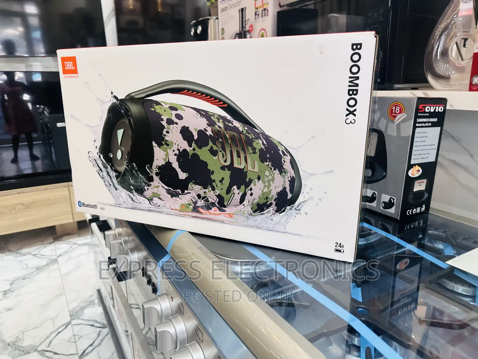 JBL Portable App Bluetooth Wireless Speaker Boombox 3