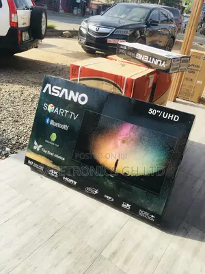 Glossy LED Asano Smart Black UHD 50 Inches Tv