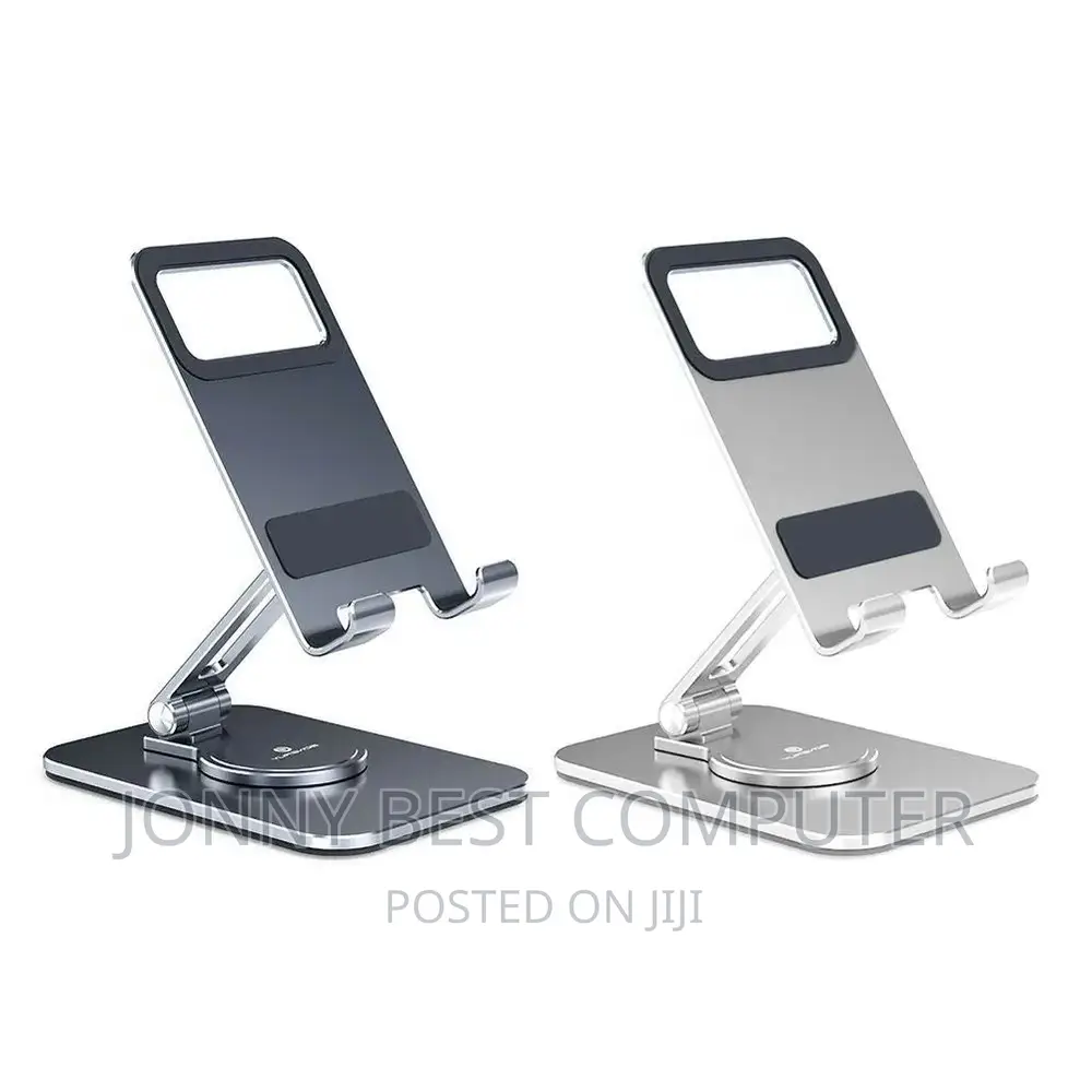 360° Rotating Metal Desk Phone Holder