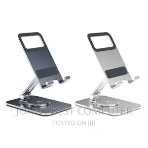 360° Rotating Metal Desk Phone Holder