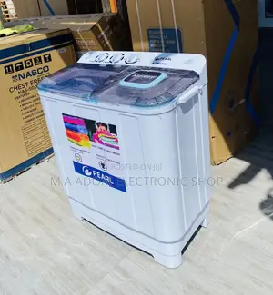 Durable Pearl 7kg Semi-Automatic Electric Washing Machine.