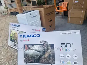 Authentic Sleek Slim FHD Digital Satellite Nasco 50” Tv 