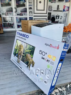 Convenient Nasco 50” Uhd Smart Electric Tv(Black).