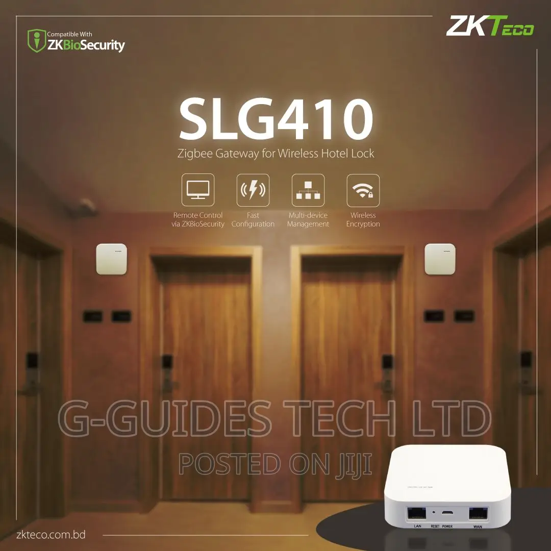 Zkteco Slg410
Zigbee Gateway for Wireless Hotel Lock