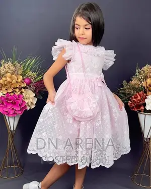 Princess Dress  Girl Outfit With Bag
