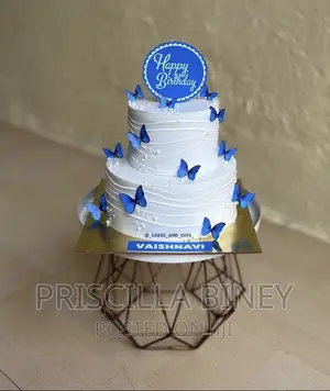 Customize Butterfly Birthday Cake