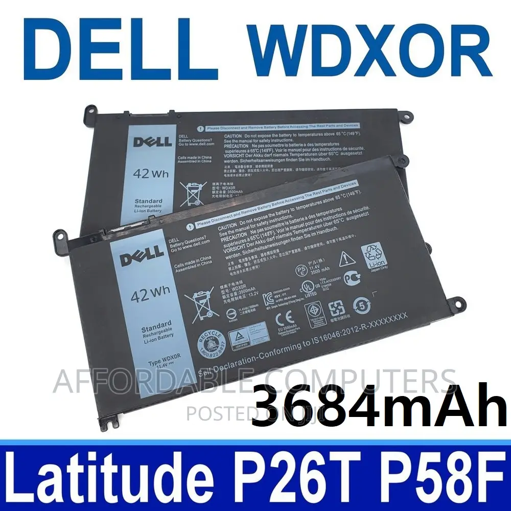 42wh WDXOR Dell Battery for Dell Inspiron 15 and 13