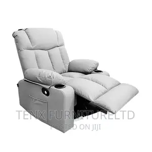 Recliner With Swivel/Rocker and Cup Holder(Leather)