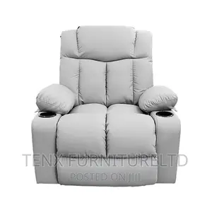 Recliner With Swivel/Rocker and Cup Holder(Leather)