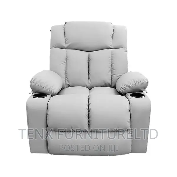 Recliner With Swivel/Rocker and Cup Holder(Leather)