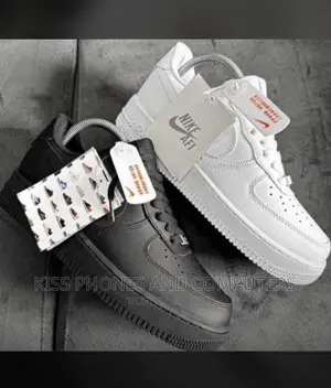 Black and White Airforce Sneakers