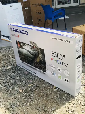 50 Inches Glossy LED Nasco Digital Black Satellite Tv