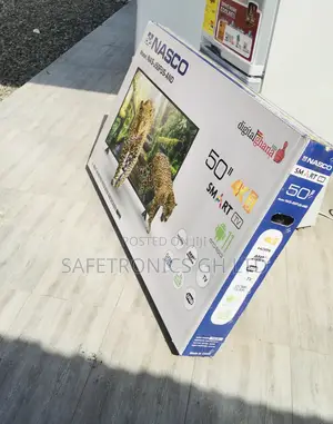 Glossy Led Smart Nasco Black  Digital 50 Inches Tv