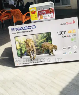 Nasco Smart LED Glossy Black 50 Inches Tv