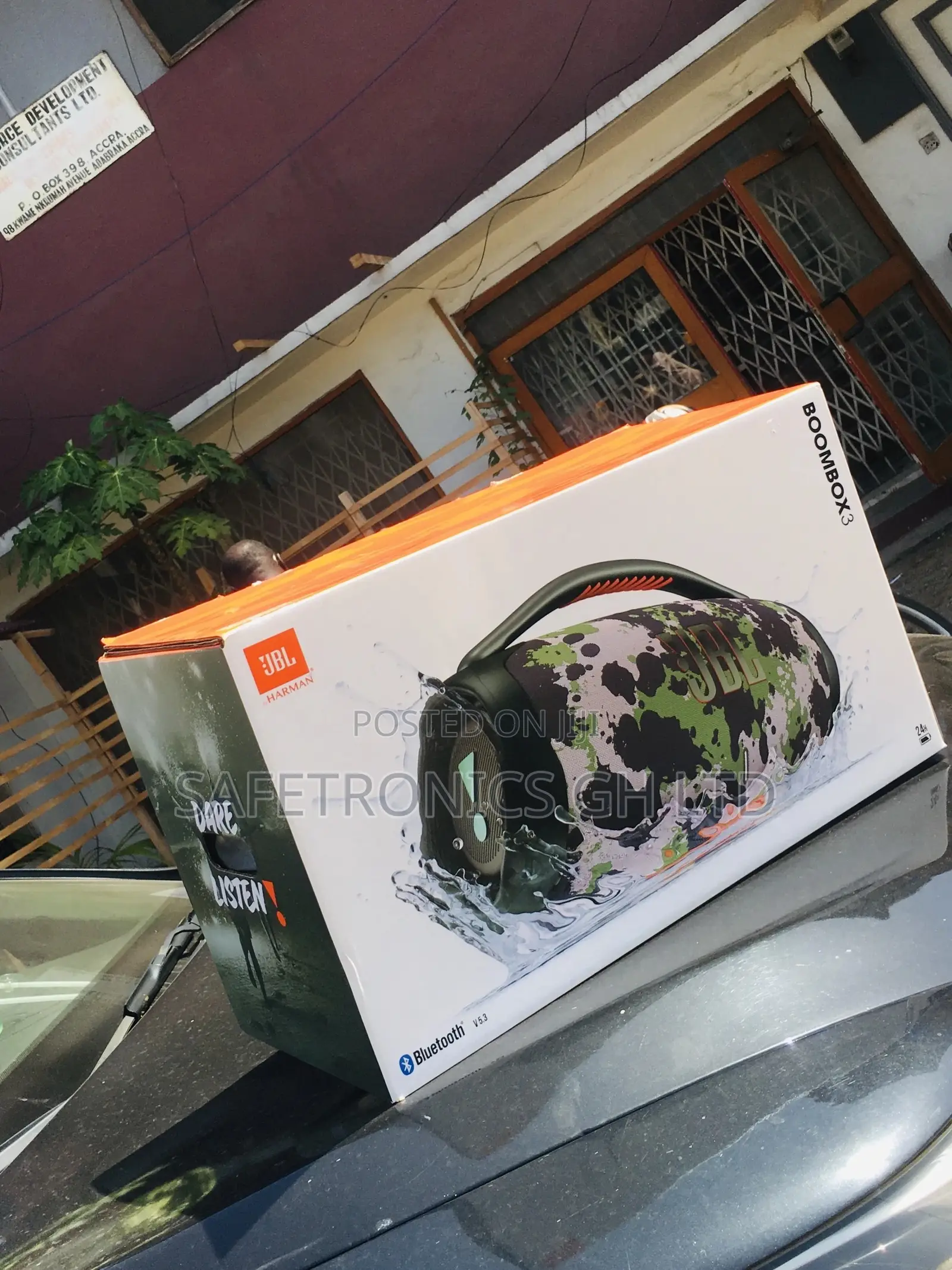 JBL Bluetooth Wireless Black Boombox3 Electric Speaker