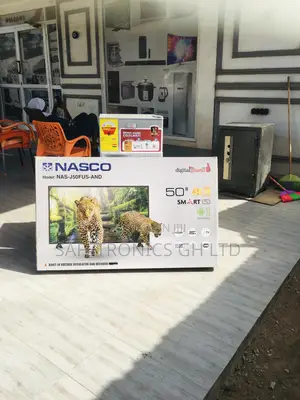 Digital 50 Inches Glossy LED Nasco Black Smart Tv
