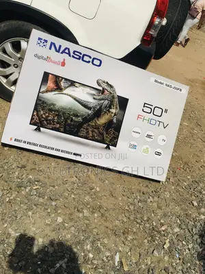 Black Electric Nasco 50 Inches Glossy LED Tv