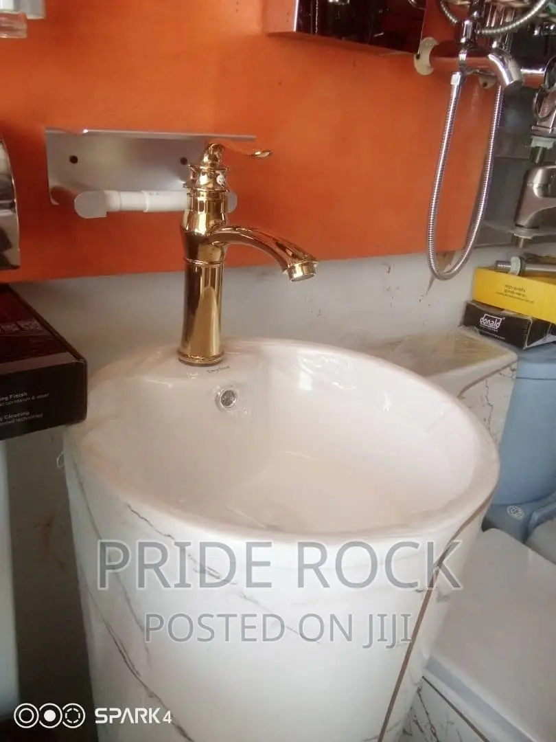 Golden Executive One Piece Wc, Wash Hand Basin and Tap