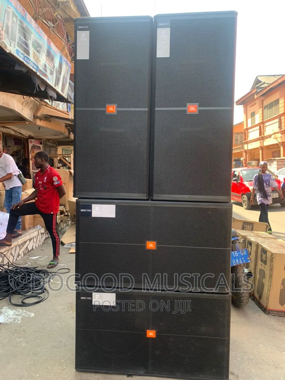 JBL Speakers Set As Seen