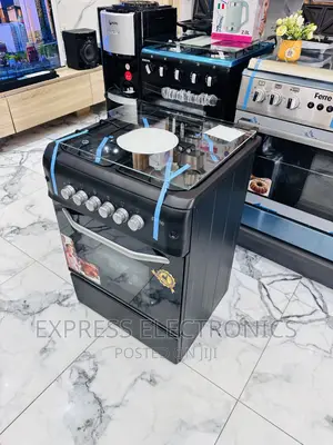 Turkish Made Black Gas Cooker 50/55 Grill 4burner