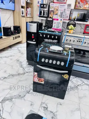 Kitchen Range Gas Cooker Oven Grill 50/55 Black 4burner