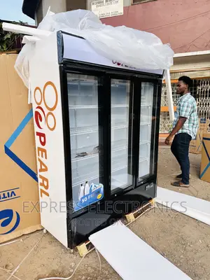 Fan Assisted Cooling Display Fridge Pearl 3doors PVC-150