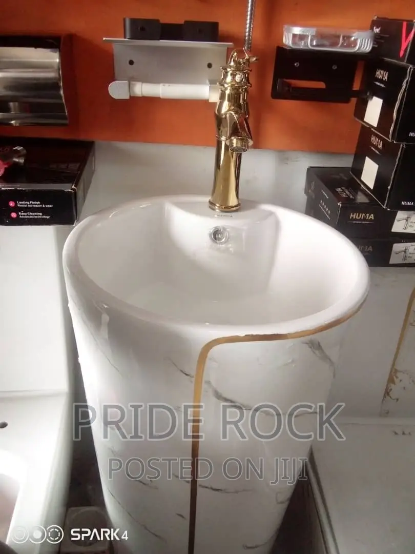 Golden Executive One Piece Wc, Wash Hand Basin and Tap
