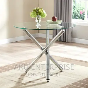 Glass Round Dinning Table