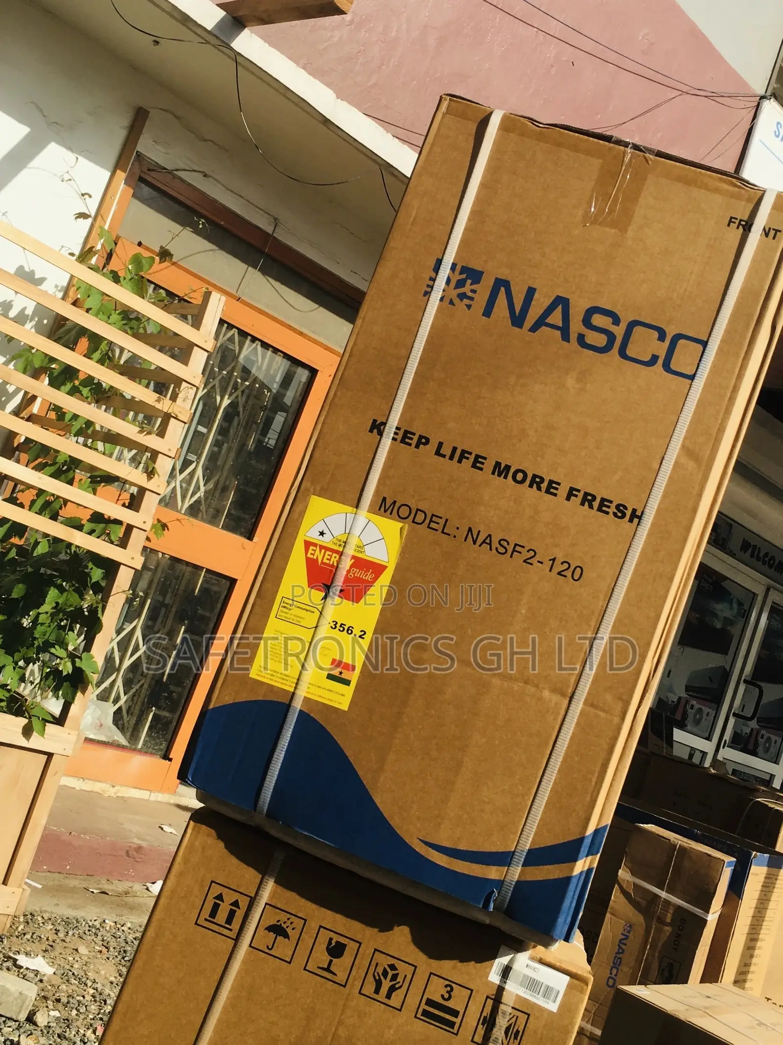Nasco Topfreezer Nas2-120fl Doubledoor Gray Electric Fridge