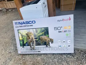 Slim UHD Smart 50”Nasco Android  Glossy Black