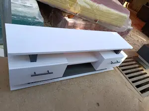 Pure White TV Stand by FURNITURE MALL COMPANY Free Delivy