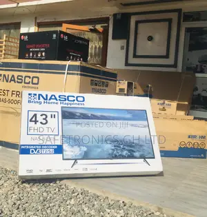 43 Inches Digital Nasco Black Satellite Glossy LED FHD Tv