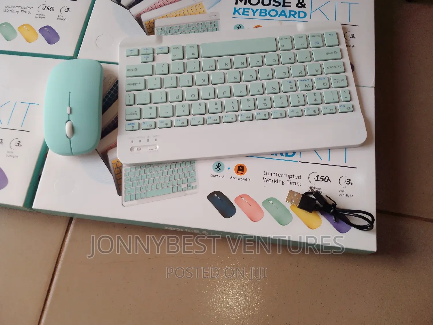 Portable Bluetooth Keyboard and Mouse