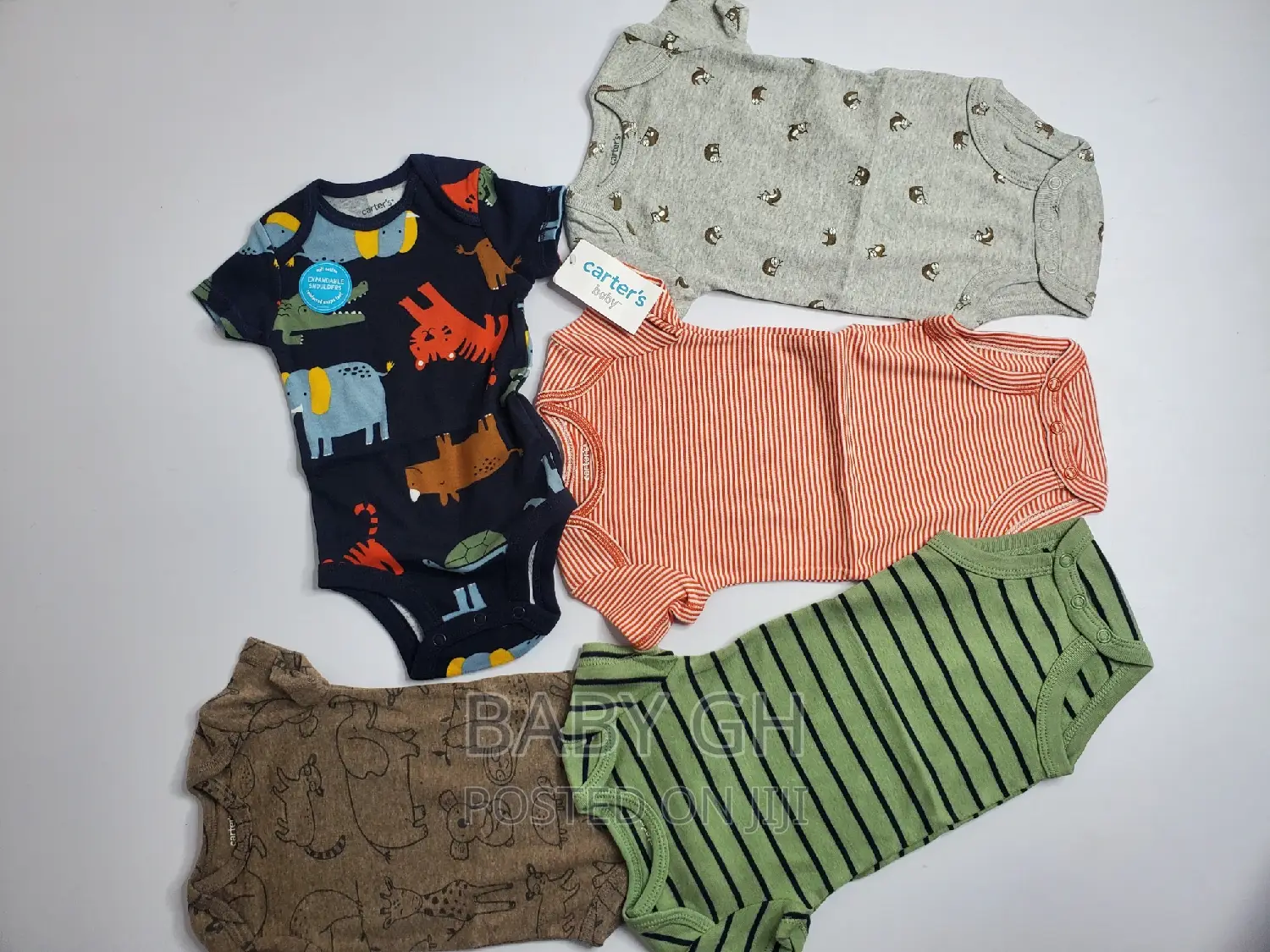 5 Piece Set Carter's Baby Short Sleeve Bodysuits