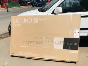 LED Lg Glossy UR80 70 Inches Black Smart UHD Electric Tv
