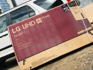  LED Glossy UP77 Smart 75 Inches LG UHD Black Tv 